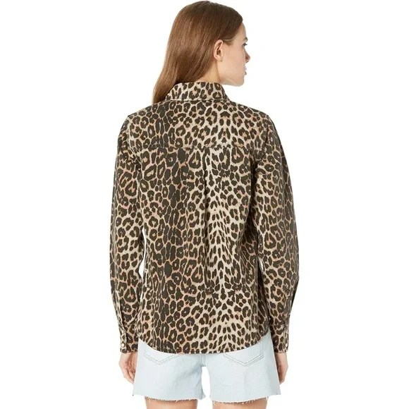 All Saints Leopard Print Button Down Shirt - Picture 4 of 11